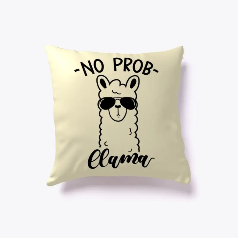 No Prob Llama Pillow