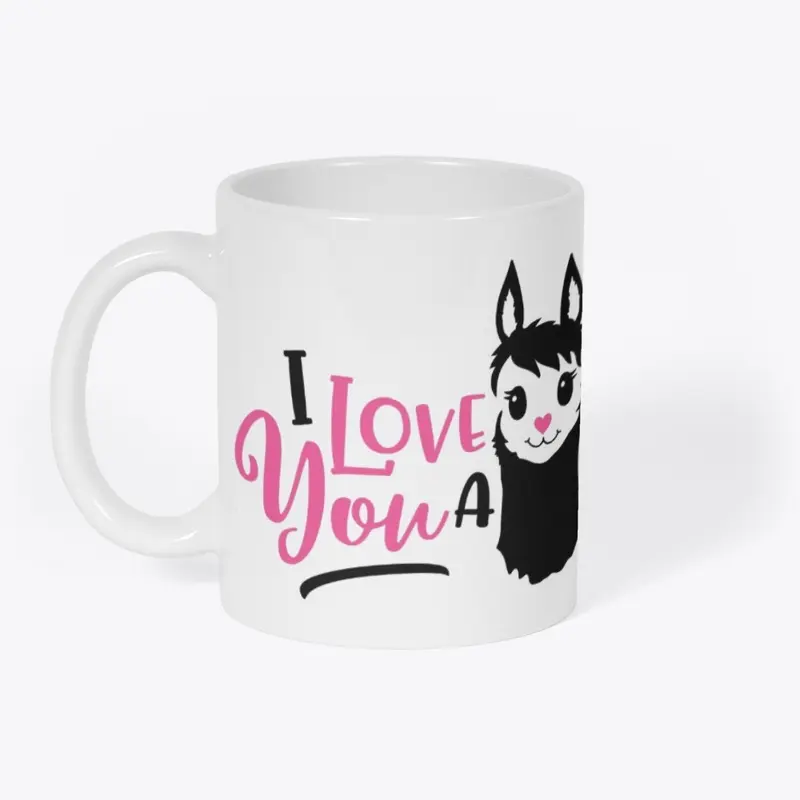 I Love You A Llama Mug