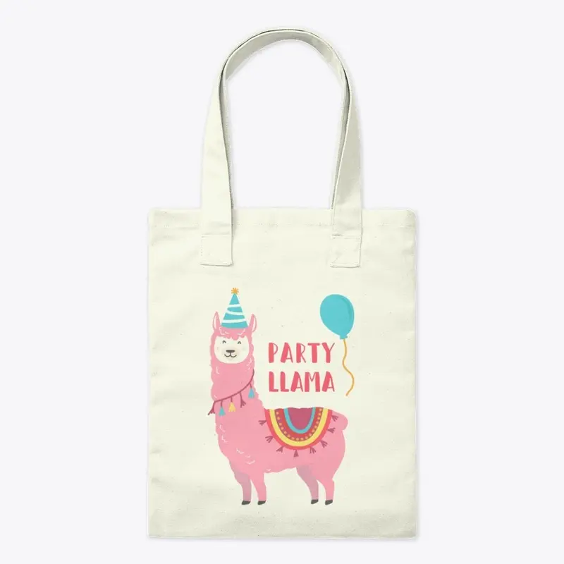 Party Llama Tote Bag