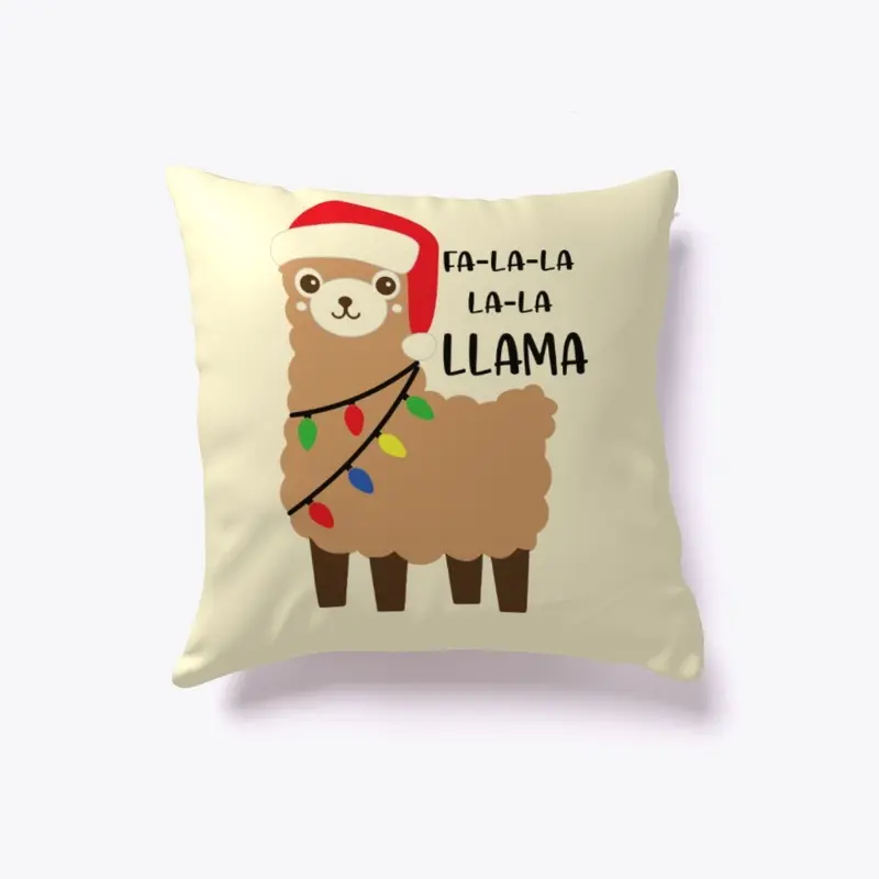 FA LA LA LA LLAMA Pillow