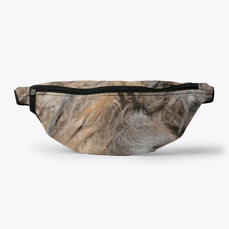 Alpaca Suri Fiber Fanny Pack  - Brown