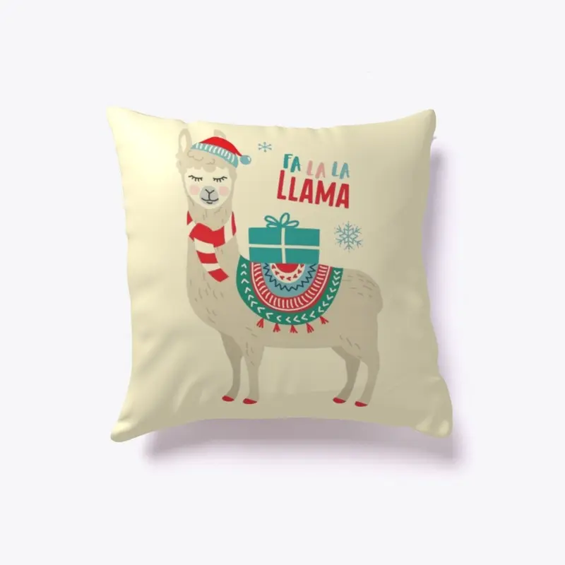 FA LA LA LLAMA Pillow