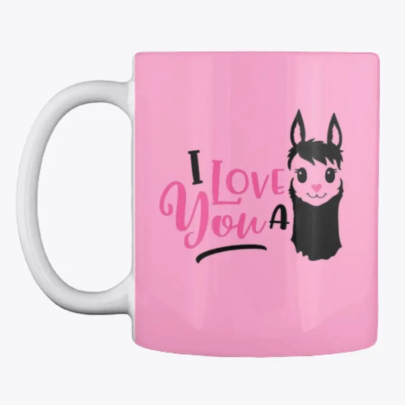 I Love You A Llama Mug