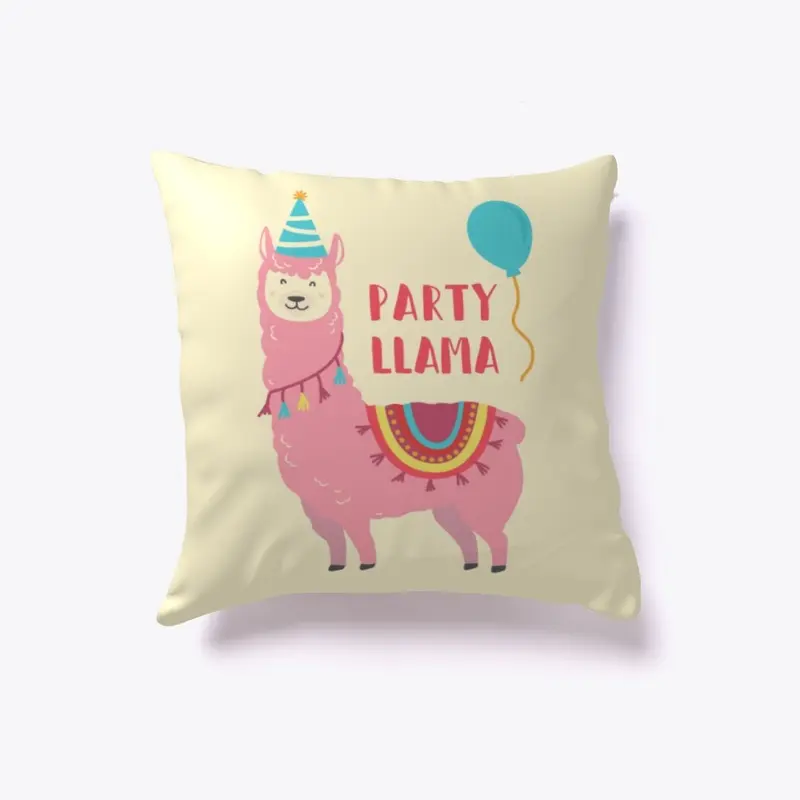 Party Llama Pillow