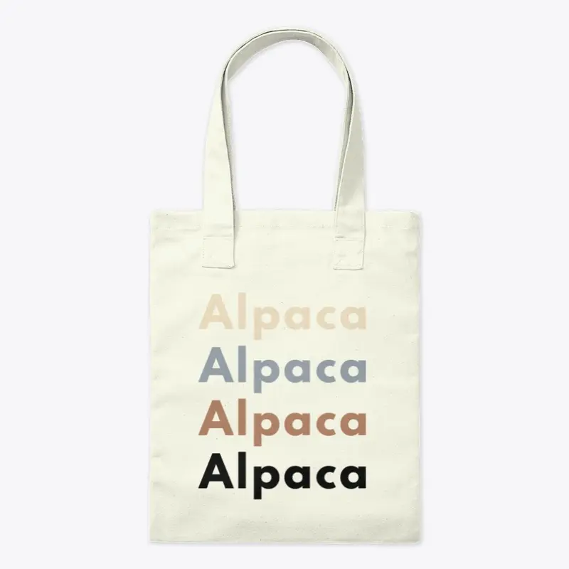 Alpaca Tote Bag