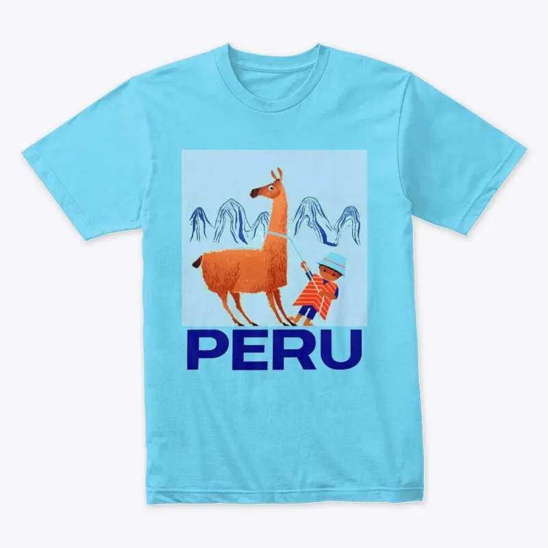 Llama Peru Poster Shirt